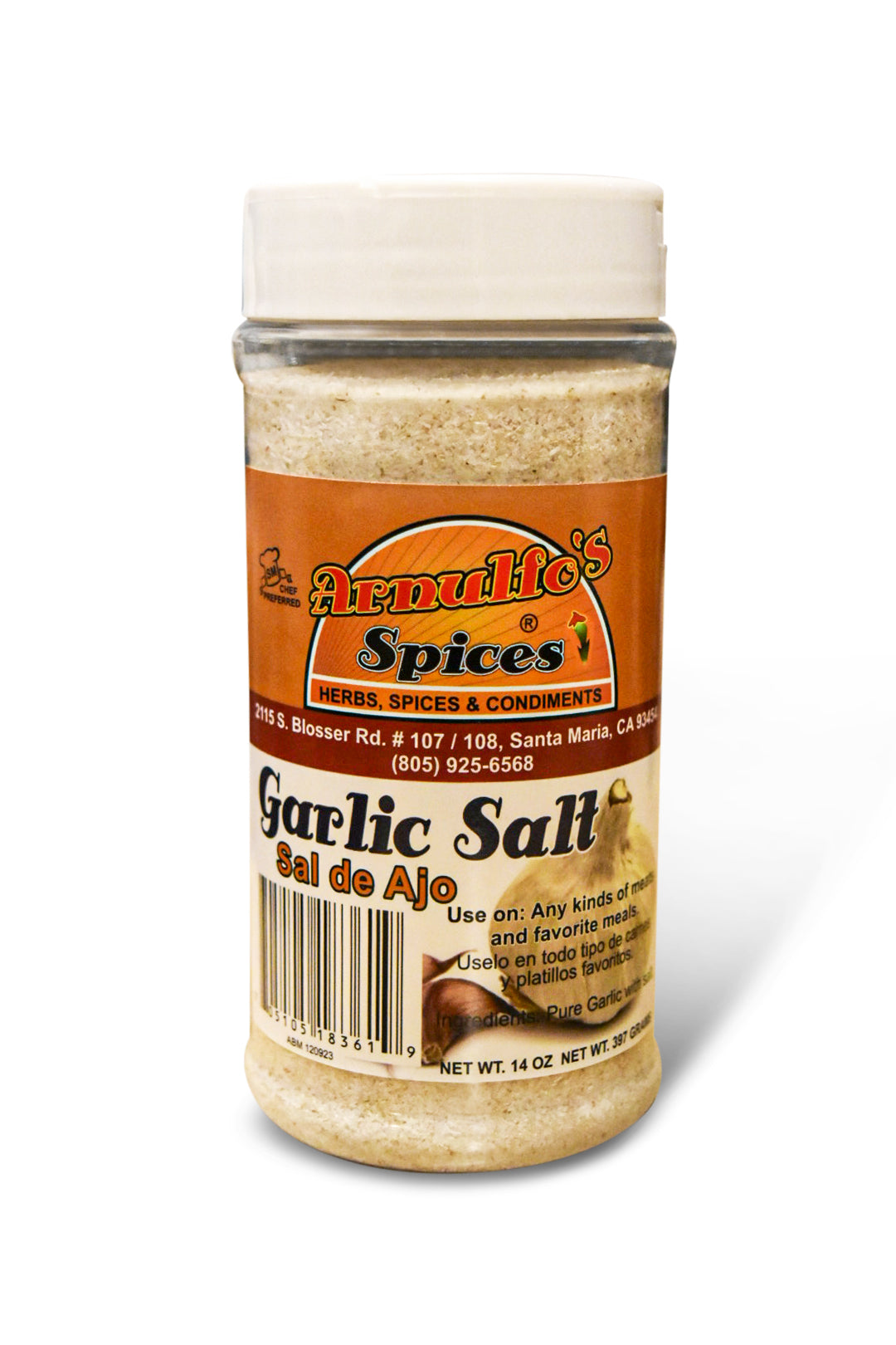 Arnulfo’s Spices - Garlic Salt (14oz)